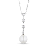 DIAMOND & FRESHWATER PEARL PENDANT